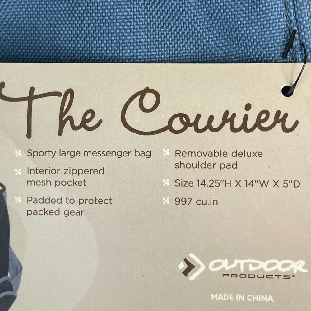 Outdoor Products Unisex Messenger Bag NWT Padded Back To School College Courier - Picture 3 of 16